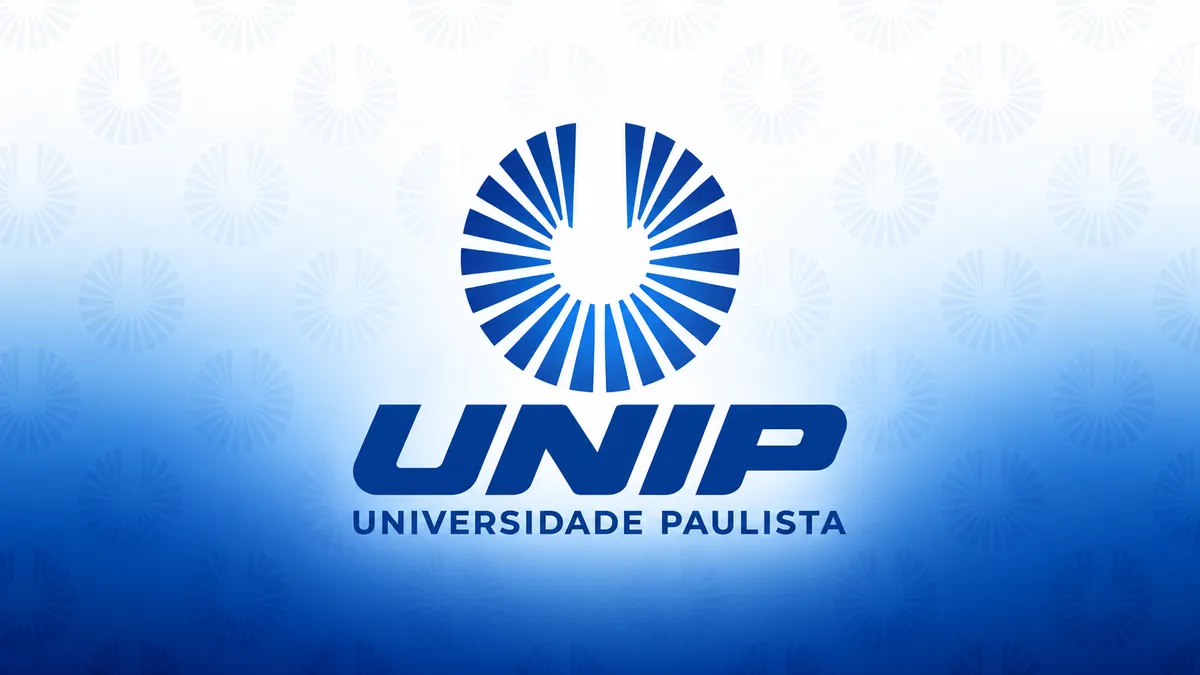 Logotipo da UNIP Universidade Paulista em composição institucional azul