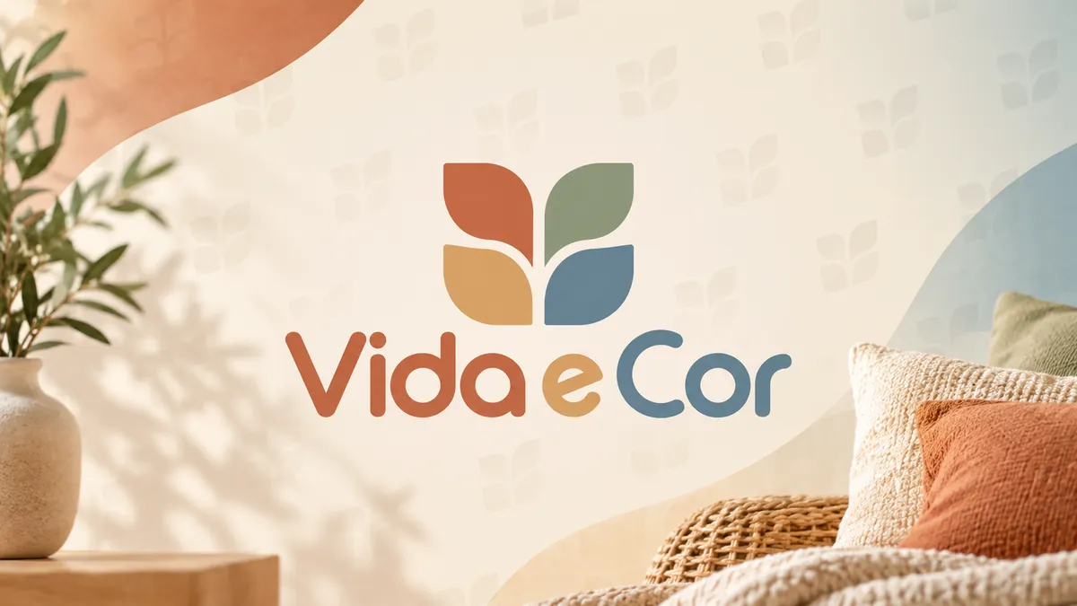 Logotipo da Vida e Cor em composição institucional