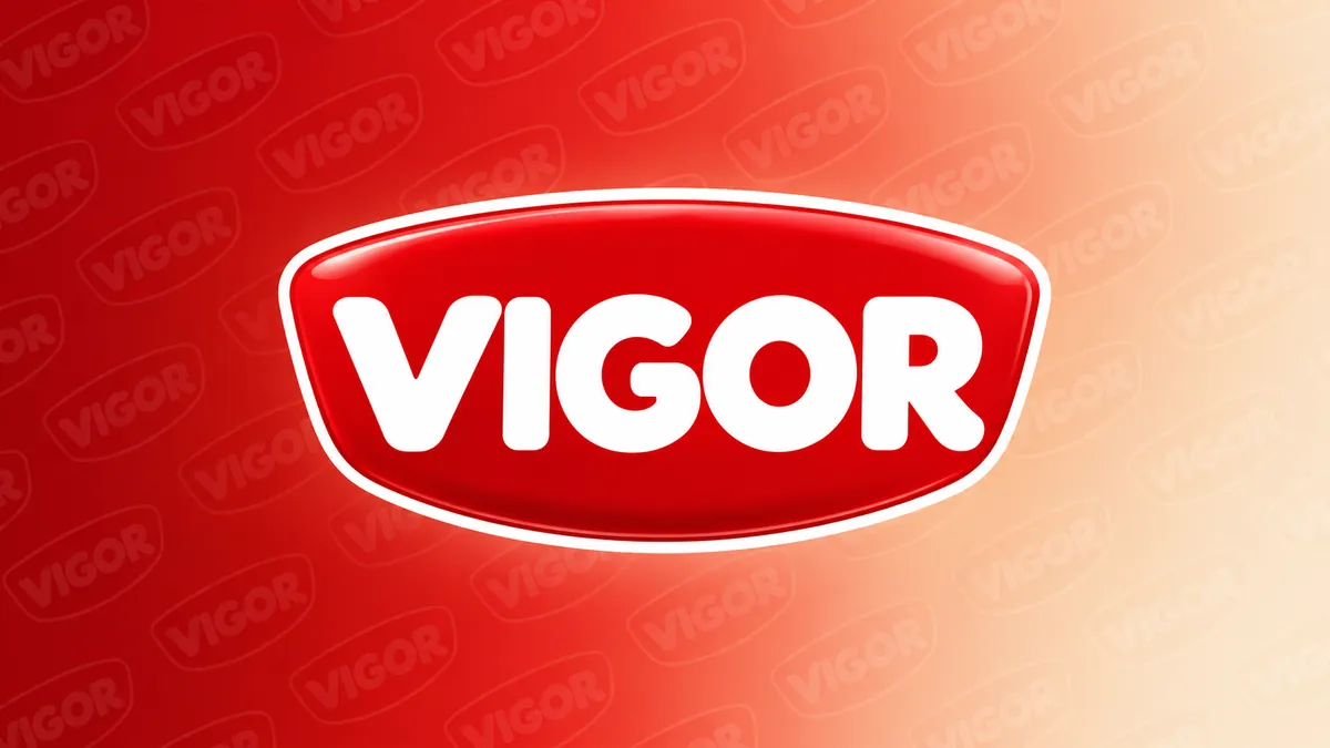 Logotipo da Vigor em composição institucional