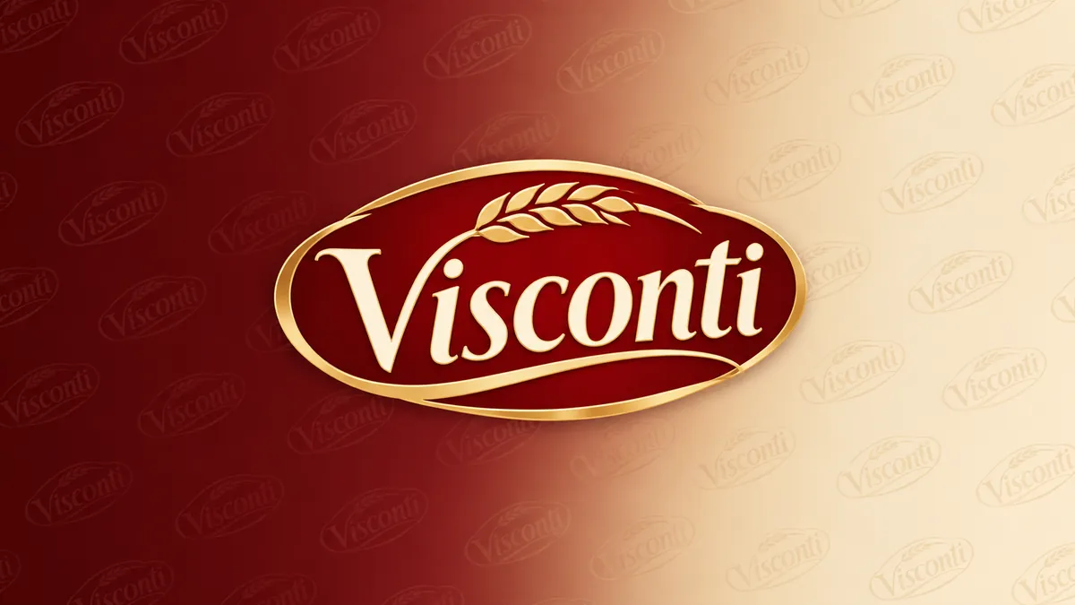Logotipo da Visconti em composição institucional