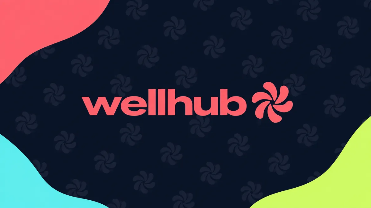 Logotipo da Wellhub em composição institucional