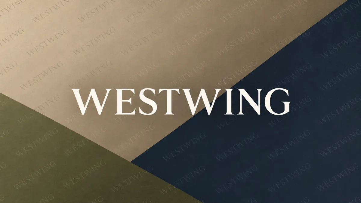 Logotipo da Westwing em composição institucional