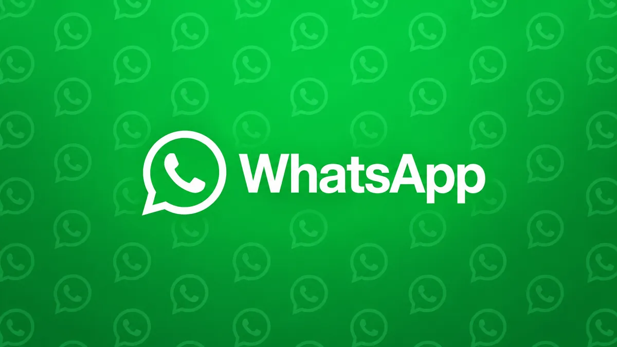 Logotipo do WhatsApp em composição institucional