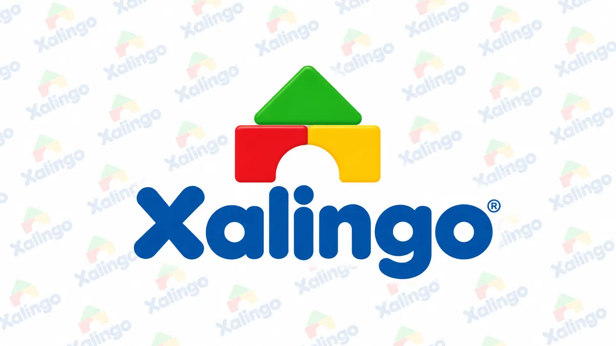 Logotipo da Xalingo Brinquedos em composição institucional