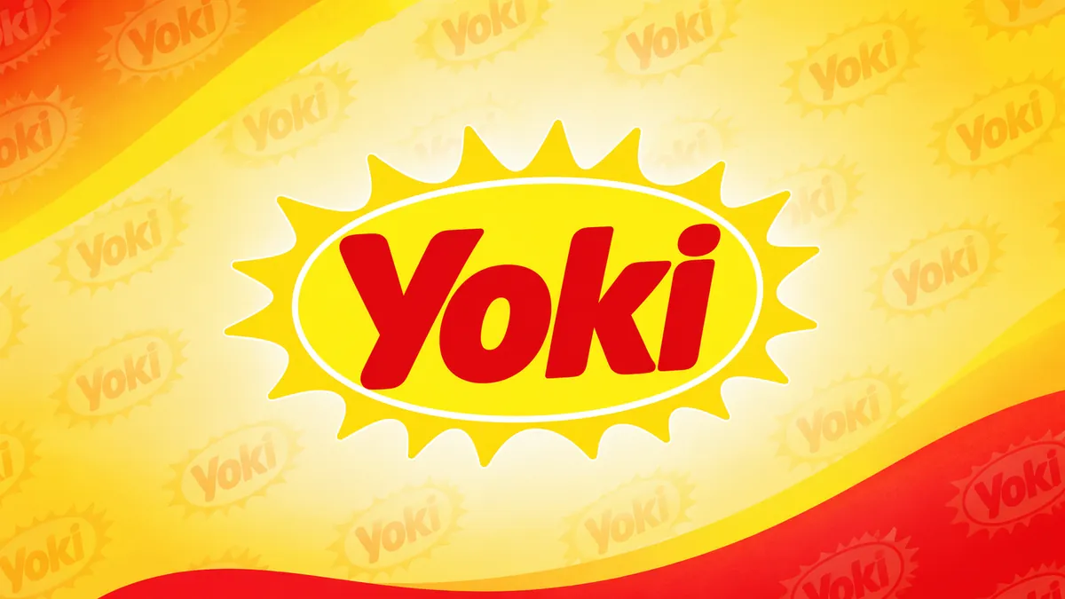 Logotipo da Yoki em composição institucional