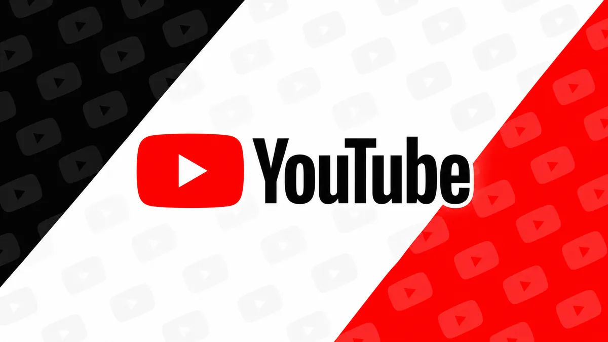 Logotipo do YouTube em composição institucional