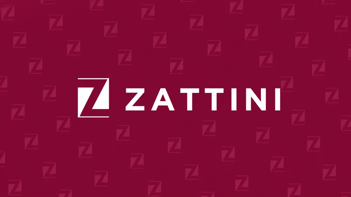 Logotipo da Zattini em composição institucional
