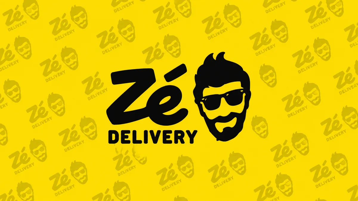 Logotipo do Zé Delivery em composição institucional